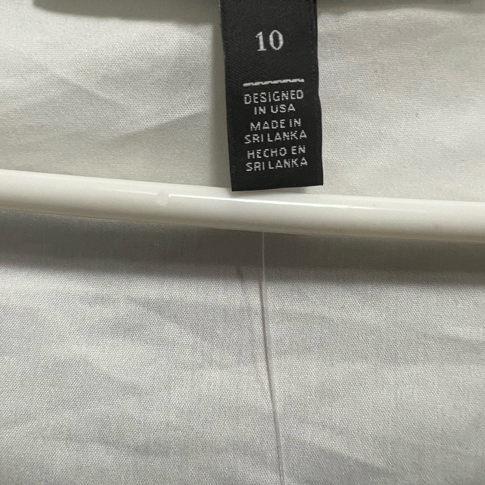 NWT White Poplin Wrap Shirt From WHITEHOUSEBLACKMARKET - Picture 12 of 16